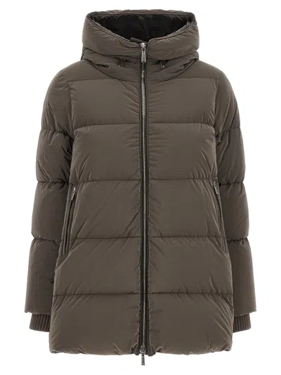 Moorer Down Jacket In Taupe
