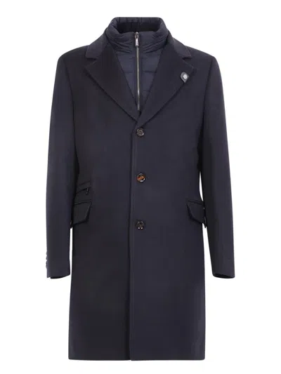 Moorer Coat With Blue Inner Down Jacket