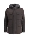 Moorer Down Jackets In Brown