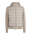 Moorer Down Padded Hybrid Jacket In Beige