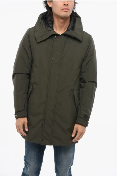 Moorer Down Padding Alibrando Raincoat In Green
