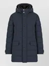 Moorer Saturno-stp Padded Coat In Blue