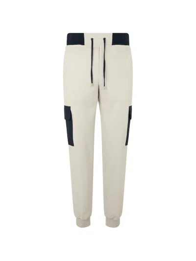 Moorer Drawstring Cargo Pants In Burgundy