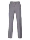 Moorer Drawstring Straight-leg Trousers In Gray