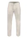 Moorer Drawstring Straight-leg Trousers In Neutral