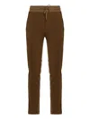 Moorer Drawstring Track Pants In Brown