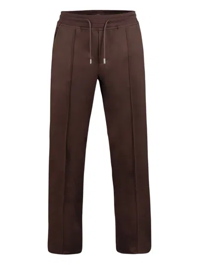 Moorer Drawstring Trousers In Brown