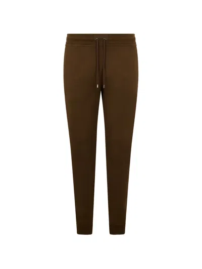 Moorer Drawstring Trousers In Brown