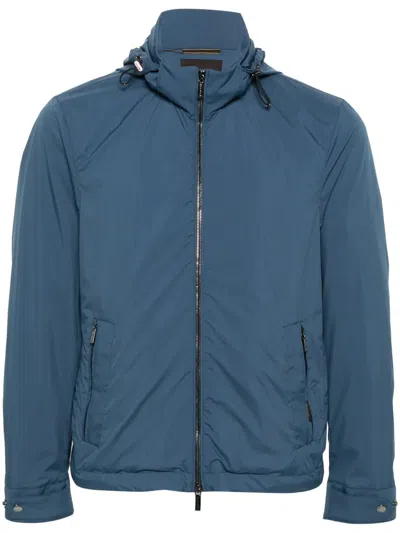 Moorer Duccio-skt Hooded Jacket In Blue
