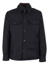Moorer Tailored Black Wool And Cashmere Duino-ll Jacket In Blue