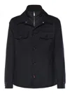 Moorer Dulac Polyester Zippered Layer Jacket In Multi