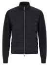 Moorer Duncan High-neck Quilted Jacket In Black