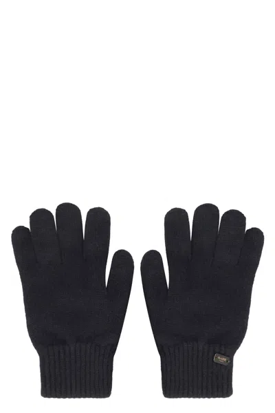 Moorer Easton Cashmere Gloves In Blue