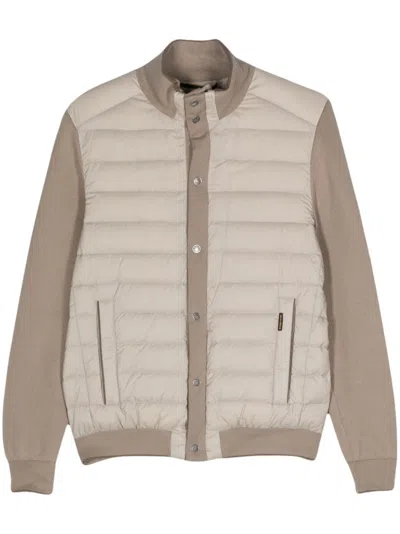 Moorer Efisio-s3l Padded Jacket In Neutrals
