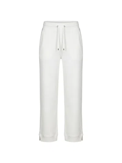 Moorer Elasticated-waistband Drawstring Track Pants In White