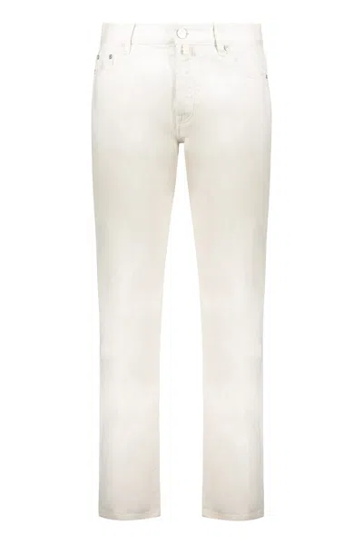 Moorer Elegant And Versatile White Trousers For Any Occasion
