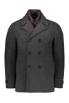 Moorer Elegant Anthracite Coat For Formal Occasions In Gray