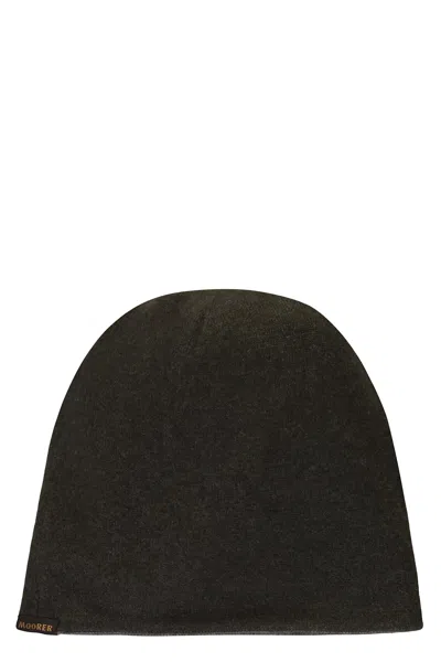 Moorer Elegant Beret In Soft High-quality Fabric In Green