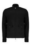 Moorer Elegant Black Knit Cardigan With Zip In Black