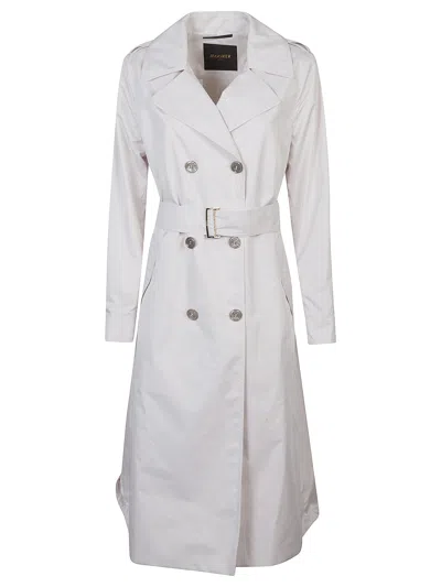 Moorer Elegant Lightweight Mini Coat For Women - Ss26 Collection In White