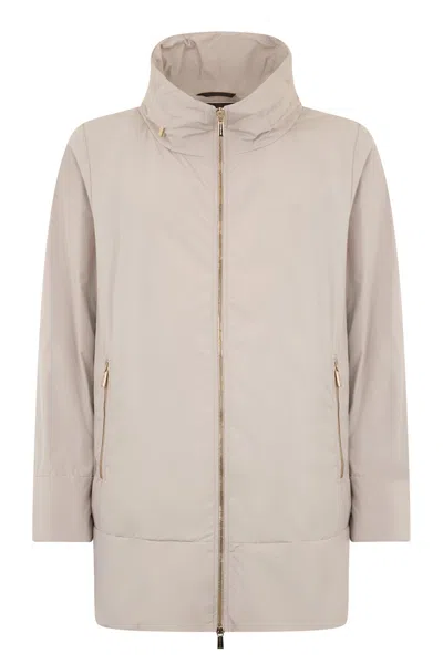 Moorer Elegant Winter Jacket Wide In Neutral
