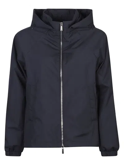 Moorer Elegant Women's Mini Coat In Navy