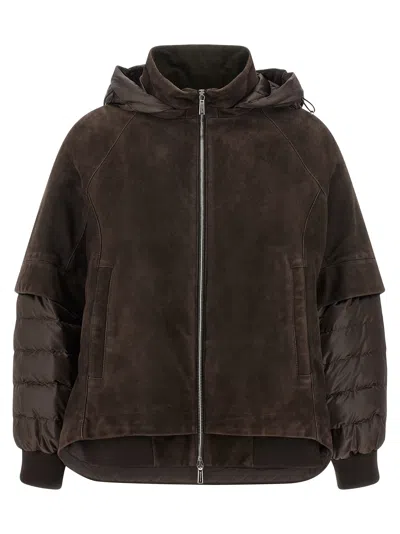 Moorer 'elite' 2-in-1 Jacket In Brown