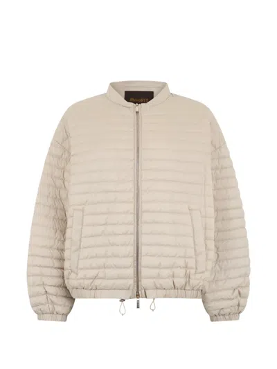 Moorer Elvira Quilted Jacket In Metallic