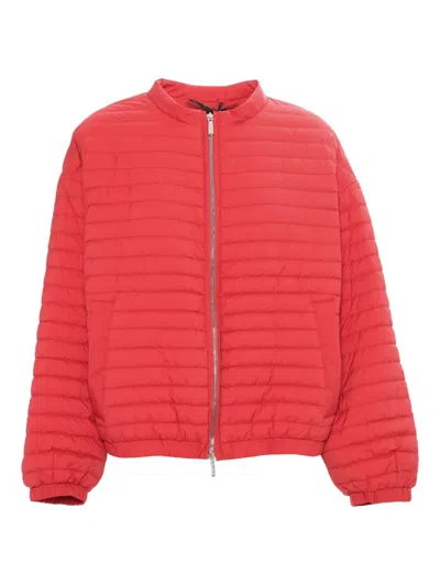 MOORER ELVIRA QUILTED ZIP-FRONT JACKET