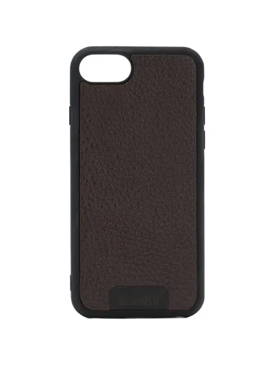 Moorer Embossed-texture Iphone 6 Case In Black