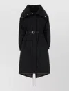 Moorer Eneida Polyester Down Jacket High Collar In Black