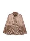 Moorer Eolia Zip-fastening Jacket In Brown