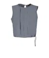 Moorer Ervisa Cropped Top In Grey