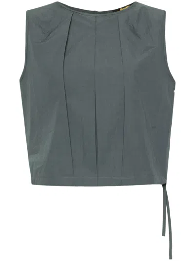 Moorer Ervisa Cropped Top In Grey