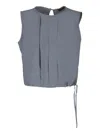 Moorer Ervisa Cropped Top In Grey