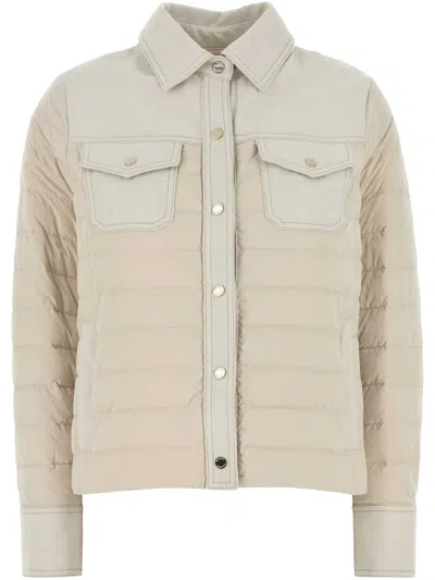 Moorer Esper Jacket In Beige O Tan