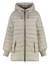 Moorer Etna Hooded Down Jacket In Nude