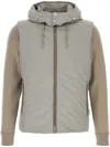 Moorer Dove Grey Polyester Evan Down Jacket In Grey