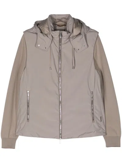 Moorer Evan-stp Padded Jacket In Brown