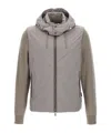 Moorer Dove Grey Polyester Evan Down Jacket In Gray