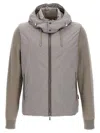 Moorer Dove Grey Polyester Evan Down Jacket