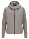 Moorer Dove Grey Polyester Evan Down Jacket In Gray