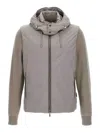 Moorer Dove Grey Polyester Evan Down Jacket In Grey
