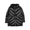 Moorer Hooded Zip-up Jacket In Black