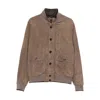 Moorer Button-fastening Flap-pocket Jacket In Brown