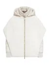 Moorer Down Jacket With Waistcoat In White