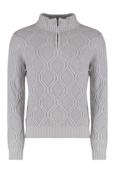 Moorer Fedro Turtleneck Sweater In Gray