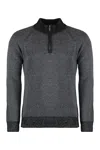 Moorer Fedro Wool And Cashmere Sweater In Gray