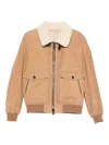 Moorer Fiano-me7 Montone Giubbo Coats Brown In Brown