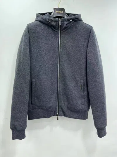 Moorer Fine-knit Zipped Cardigan In Black